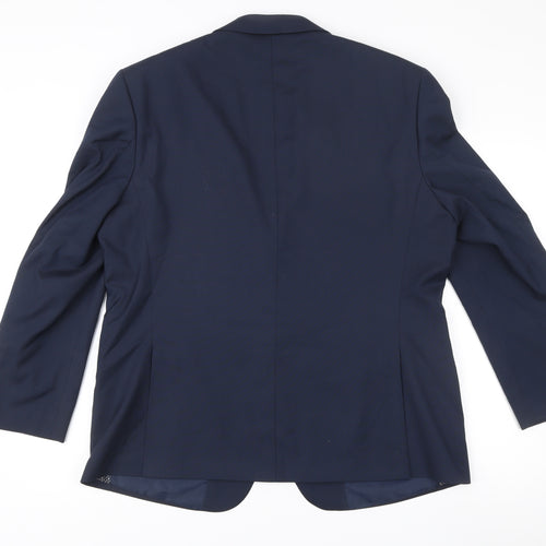 Marks and Spencer Mens Blue 44in Blazer Jacket 2XL Regular Fit