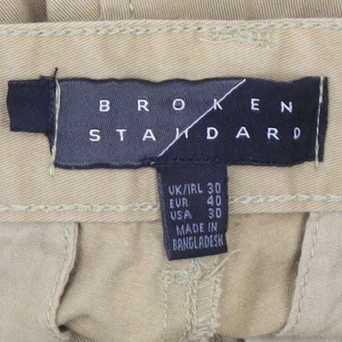 Broken Standard Men’s Beige Chino Shorts Size 30 Regular Cotton