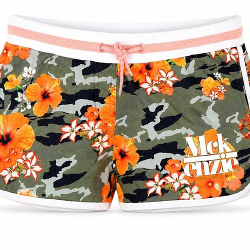 McKenzie Girls Multicoloured Floral Camo Sweat Shorts 3-4 Years Polyester