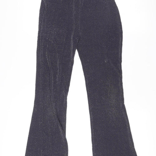 New Look Girls Black Glitter Slim Fit Jeggings Age 14-15 Years Party Trousers