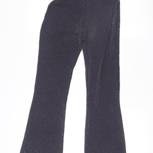 New Look Girls Black Glitter Slim Fit Jeggings Age 14-15 Years Party Trousers