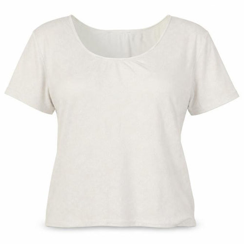 Marks and Spencer Women’s Ivory Paisley Scoop Neck T-Shirt UK 18