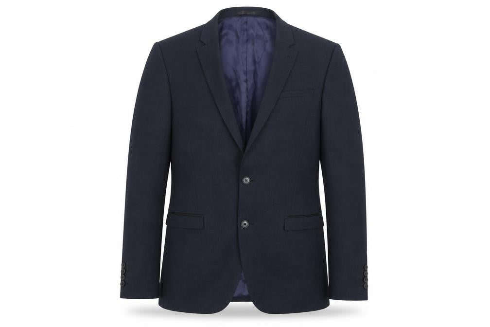 Front view of Next Men’s Blue 40L suit jacket Regular Fit Notch Lapel