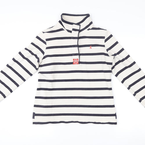 Joules Women’s Beige Striped Pullover Sweatshirt Size 14
