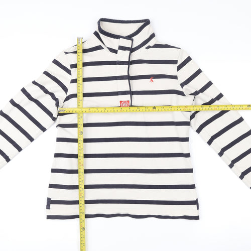 Joules Women’s Beige Striped Pullover Sweatshirt Size 14