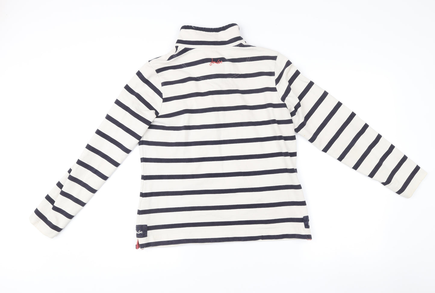 Joules Women’s Beige Striped Pullover Sweatshirt Size 14