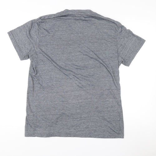 Penguin by Munsingwear Mens Grey L V-Neck Short Sleeve T-Shirt