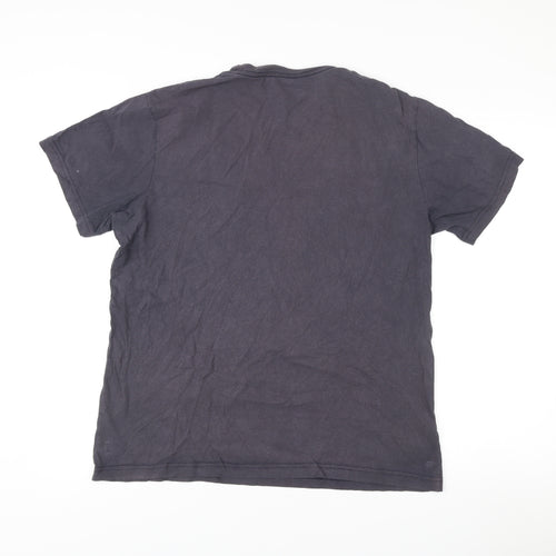 Eddie Bauer Mens Black Graphic Outdoor Cotton T-Shirt Size M