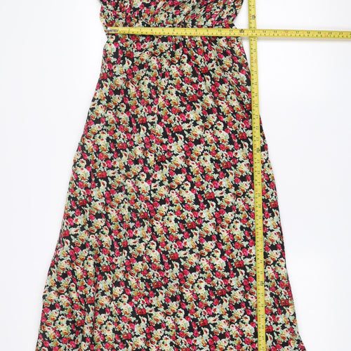 Lila Womens Multicoloured Floral Maxi One Shoulder Dress Size 10