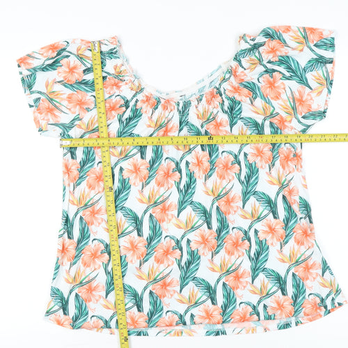 Debenhams Women’s Multicoloured Floral Tunic Blouse Size 16