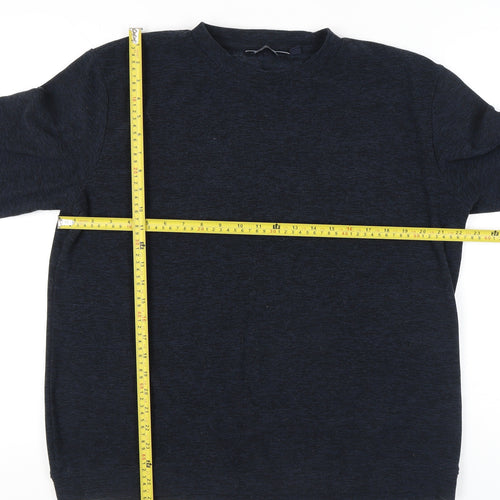 Regatta Men’s Blue Long Sleeve Polyester Crew Neck T-Shirt Size L