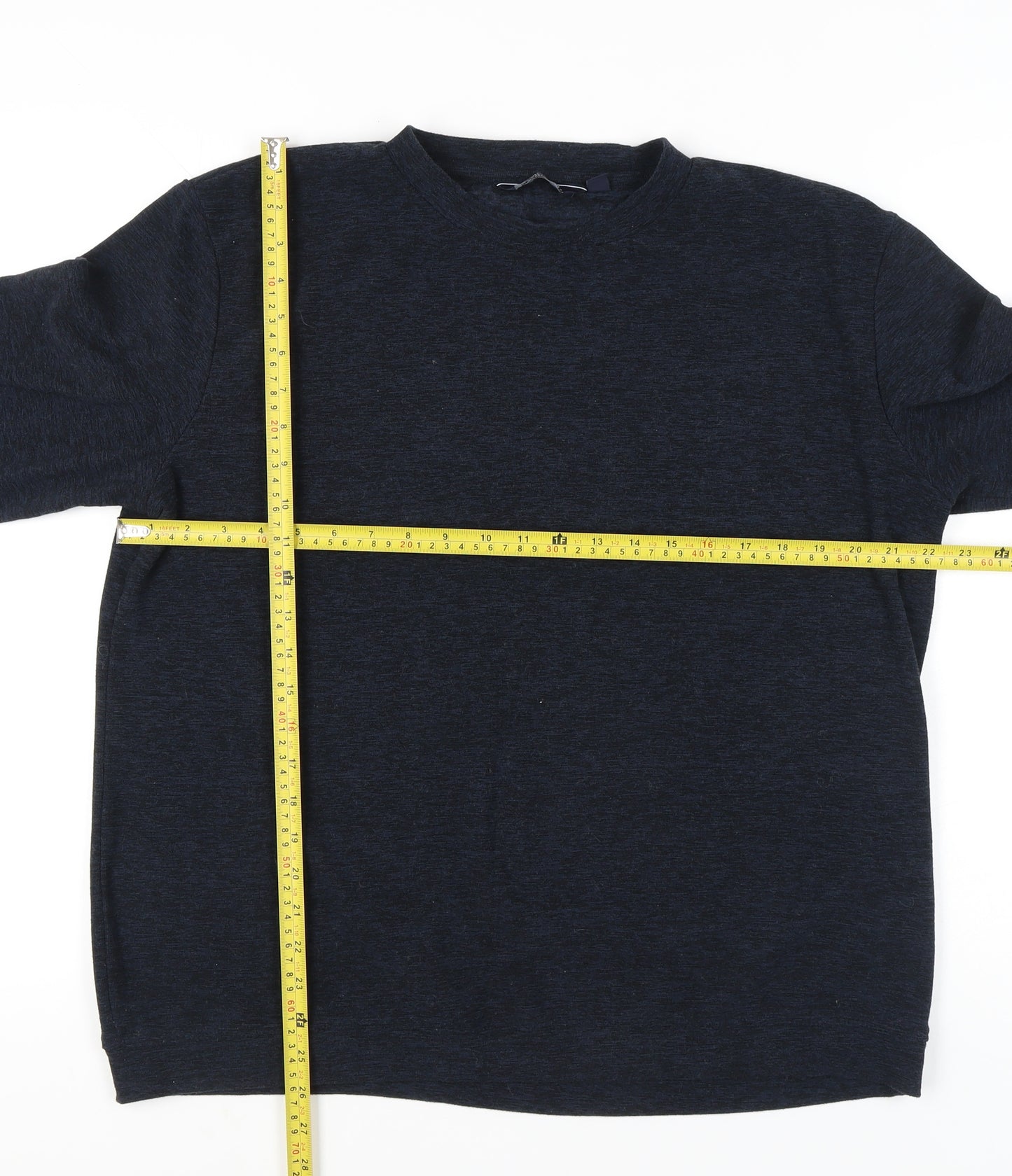 Regatta Men’s Blue Long Sleeve Polyester Crew Neck T-Shirt Size L