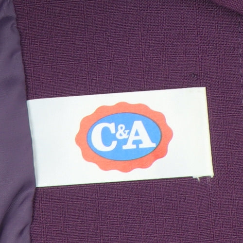 C&A Women Purple Blazer Jacket Size 14 Formal Workwear