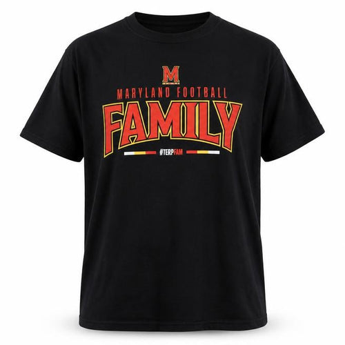 Hanes Men’s Black Maryland Football Family T-Shirt Size L Graphic Print