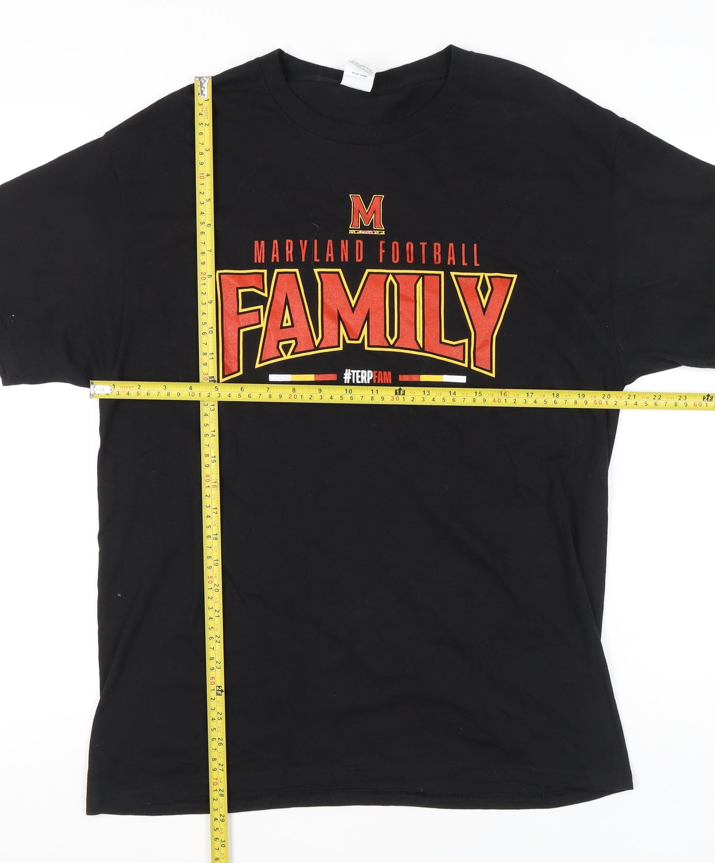 Hanes Men’s Black Maryland Football Family T-Shirt Size L Graphic Print