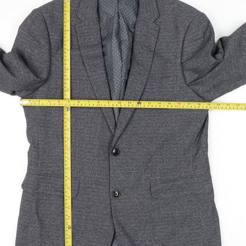 Burton Menswear Men Grey Skinny Fit 40R Blazer Jacket