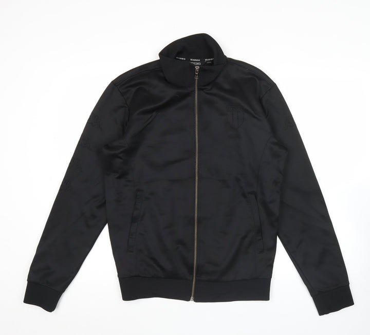 Kappa Mens Black Track Jacket Size M Regular Fit Italia Sportswear
