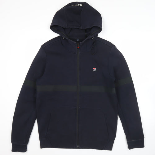 Fila Men's Blue Full Zip Hoodie Size M Regular Fit Sportswear