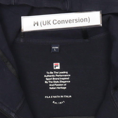 Fila Men's Blue Full Zip Hoodie Size M Regular Fit Sportswear