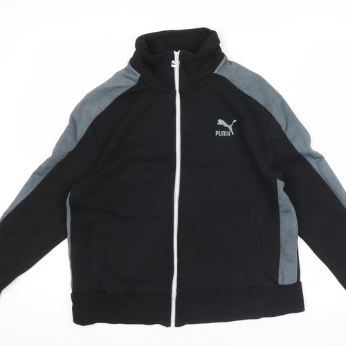 Puma Unisex Black XL Track Jacket Full Zip Fleece Sportswear