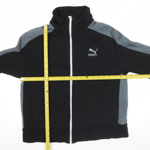 Puma Unisex Black XL Track Jacket Full Zip Fleece Sportswear