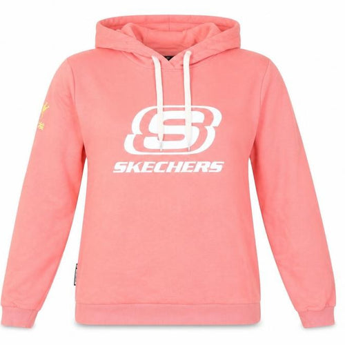 Skechers Women Pink Hoodie Size 10 Pullover Long Sleeve Logo