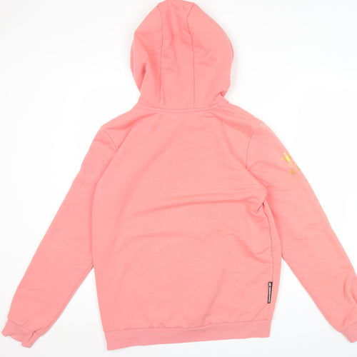 Skechers Women Pink Hoodie Size 10 Pullover Long Sleeve Logo