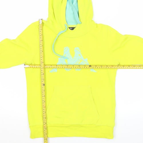 Kappa Women’s Yellow Hoodie Size 10 Pullover Logo Sportswear