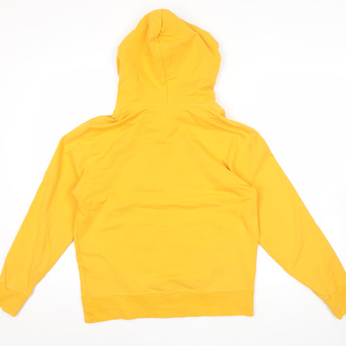 Champion Men’s Yellow Pullover Hoodie Small Logo Sportswear