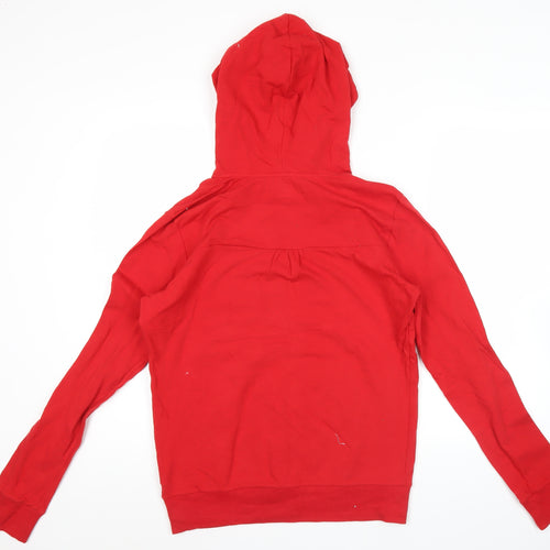 Nike Men's Red Pullover Hoodie Size M Logo Sportswear