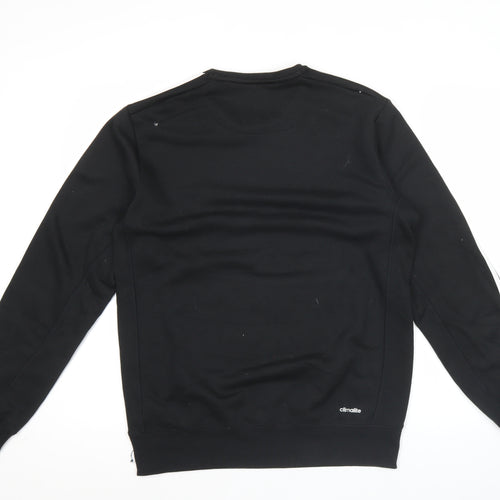 Adidas Men’s Black Small Pullover Sweatshirt Crew Neck Sportswear