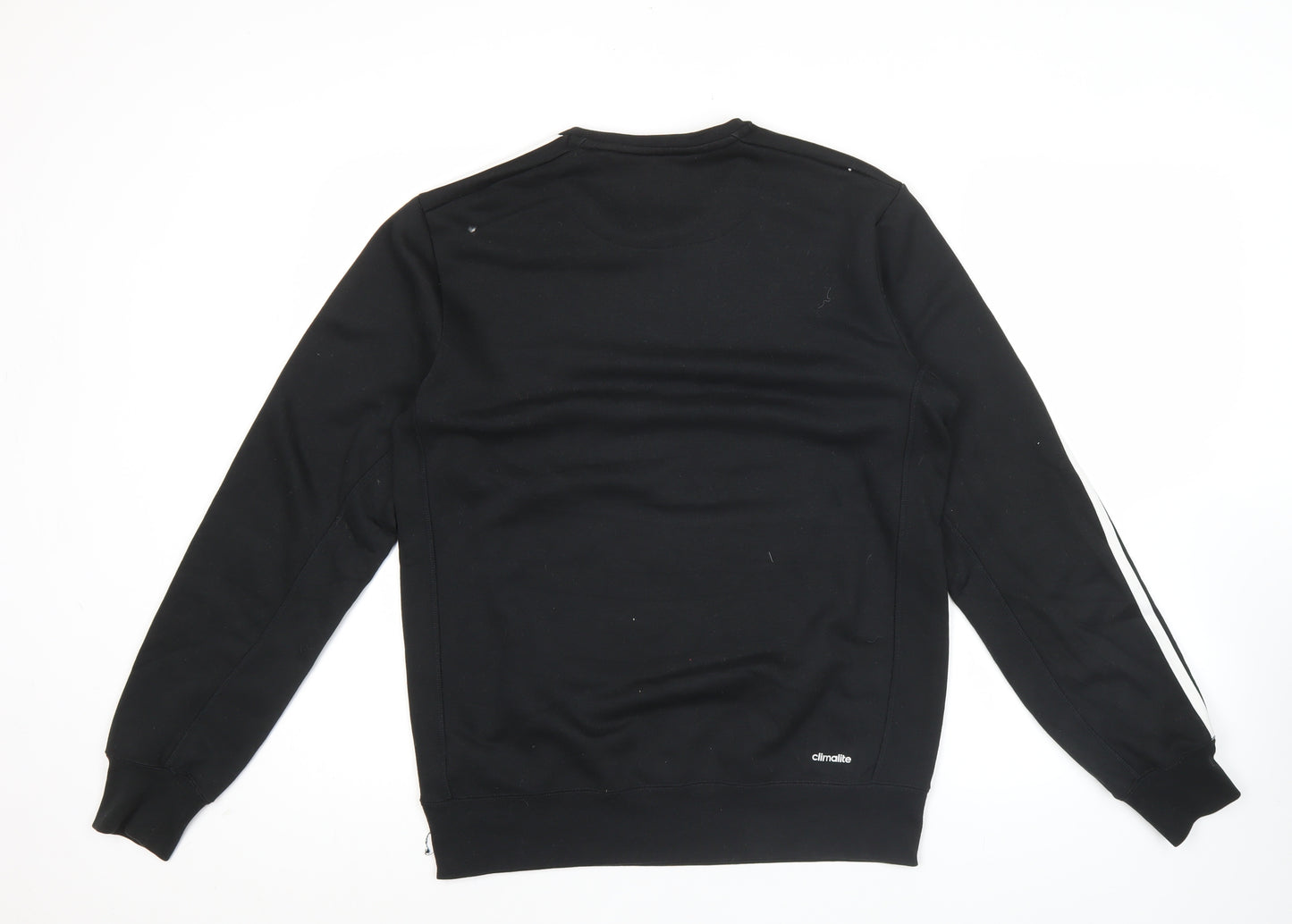 Adidas Men’s Black Small Pullover Sweatshirt Crew Neck Sportswear