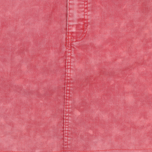 PrettyLittleThing Womens Pink Size 8 Corduroy Mini Skirt