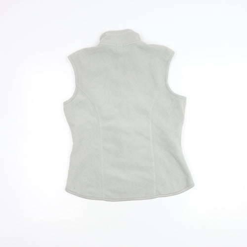 GAP Unisex Grey Fleece Waistcoat Bodywarmer S Full Zip Pockets