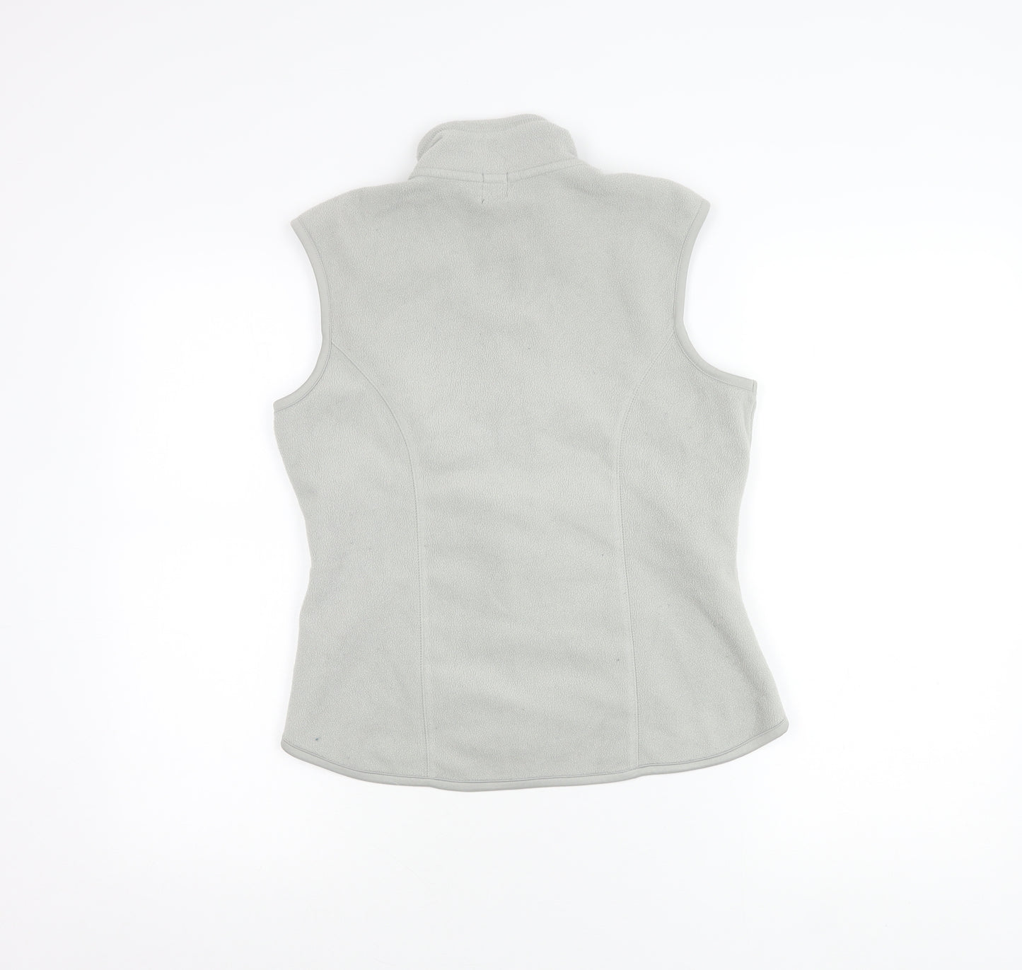 GAP Unisex Grey Fleece Waistcoat Bodywarmer S Full Zip Pockets