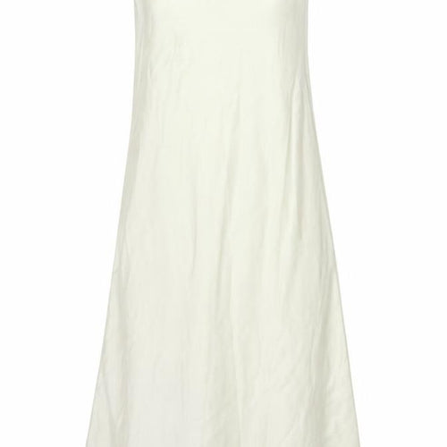 Zara Women Ivory XL Slip Dress Satin Cowl Neck Long Elegant