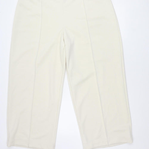 Marks and Spencer Womens Ivory Size 24 Straight Leg Trousers