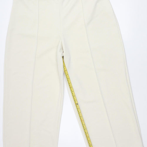 Marks and Spencer Womens Ivory Size 24 Straight Leg Trousers