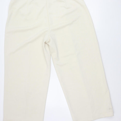 Marks and Spencer Womens Ivory Size 24 Straight Leg Trousers