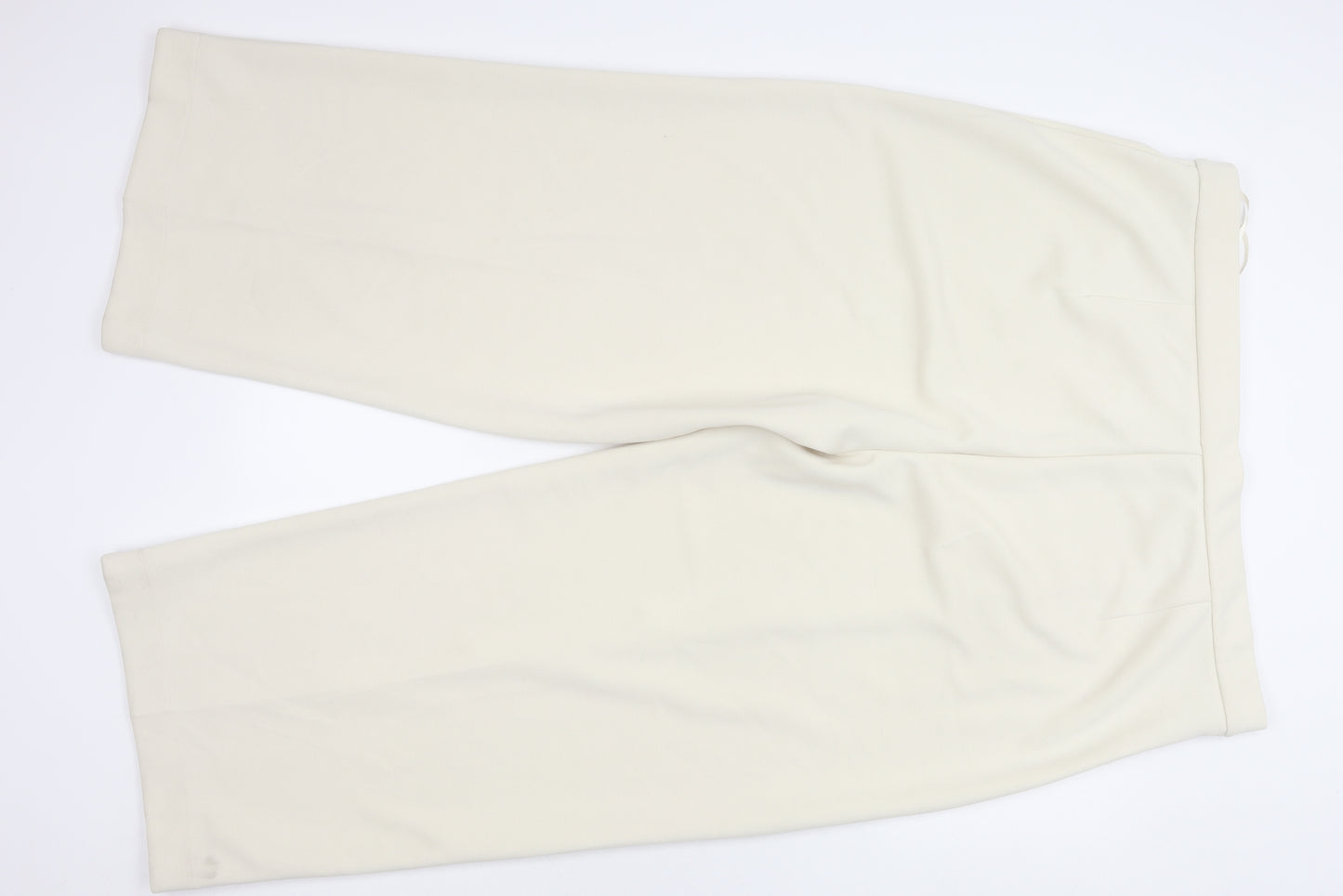 Marks and Spencer Womens Ivory Size 24 Straight Leg Trousers