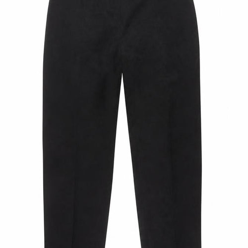 Gina Womens Black Size 12 Straight Leg Viscose Blend Trousers