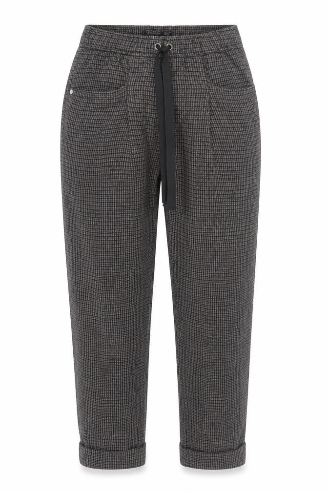 Zara Trafaluc Women’s Grey Check Jogger Trousers XS
