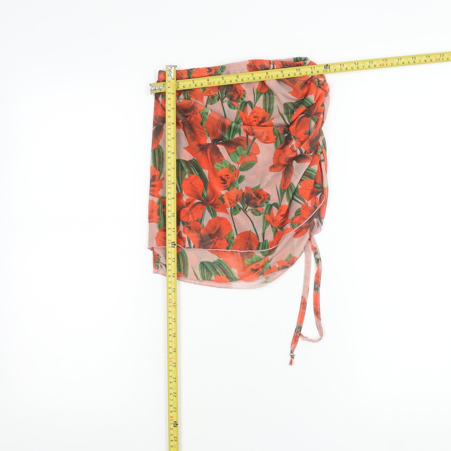 PrettyLittleThing Women’s Multicoloured Floral Wrap Skirt Size 6