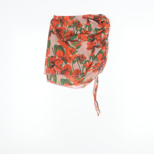 PrettyLittleThing Women’s Multicoloured Floral Wrap Skirt Size 6