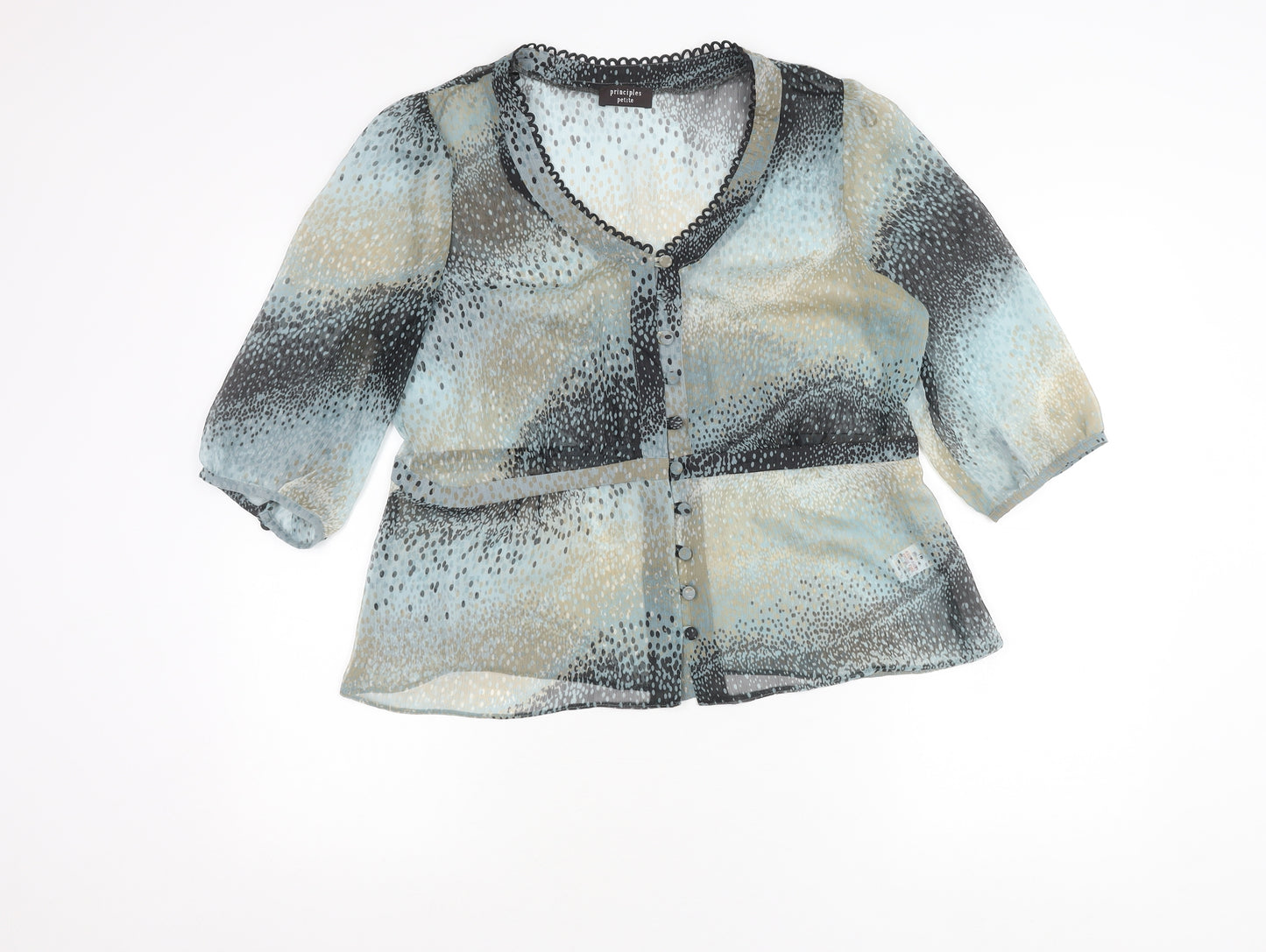 Principles Petite Women’s Multicoloured Size 16 Chiffon Blouse