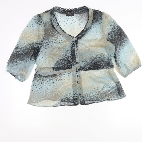 Principles Petite Women’s Multicoloured Size 16 Chiffon Blouse