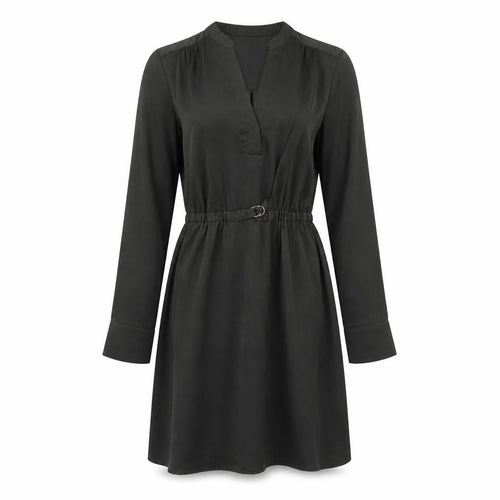 H&M Women’s Green XS Shirt Dress Long Sleeve Knee Length