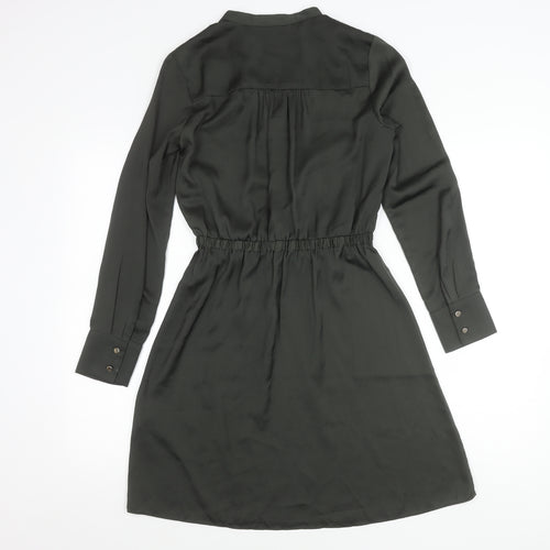 H&M Women’s Green XS Shirt Dress Long Sleeve Knee Length