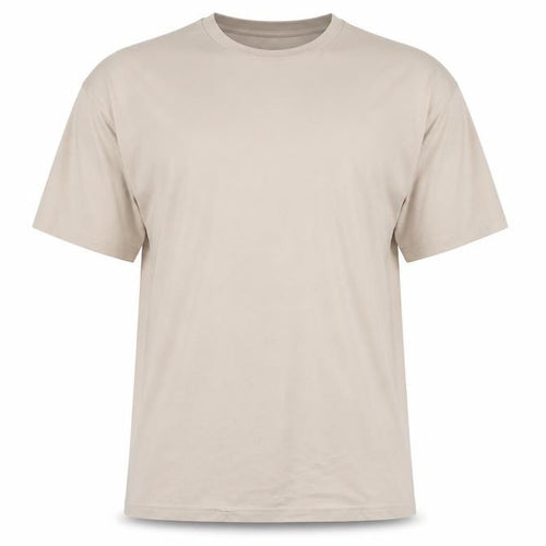 MAN Active Men's Beige Crew Neck Short Sleeve Regular Fit T-Shirt M