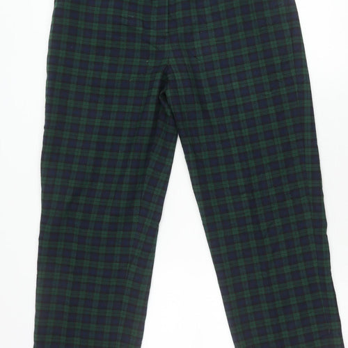 Country Collection Unisex Green Check Trousers L Straight Leg